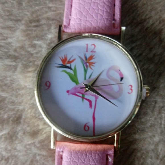 Pink Flamingo Watch NWOT - Picture 2 of 4